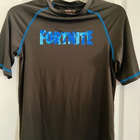 4 top bundle Fortnite 2X black Cat & Jack L 12 14 blue shark 🦈 ocean surf sport - Picture 5 of 12